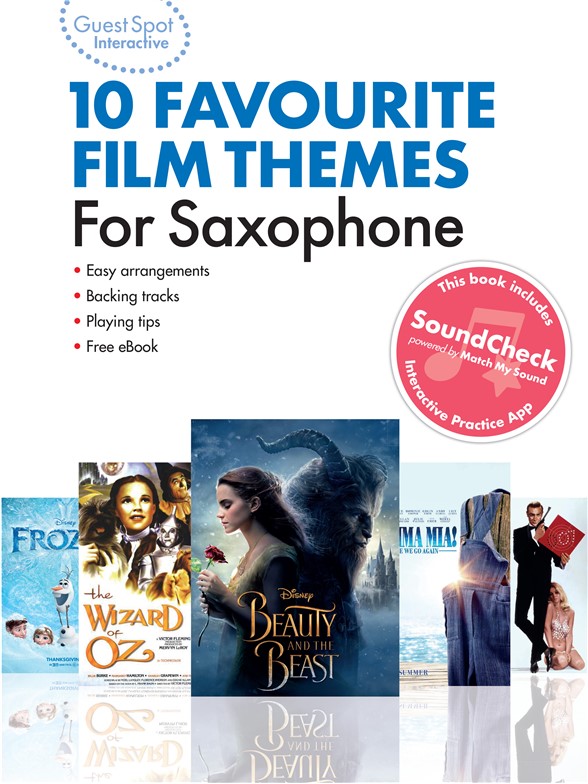 MUSIC SALES GUEST SPOT INTERACTIVE - 10 FAVOURITE FILM THEMES FOR SAXOPHONE
