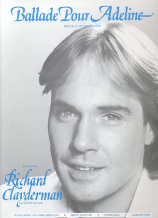 MUSIC SALES CLAYDERMAN RICHARD - FORMAT BALLADE POUR ADELINE CLAYDERMAN