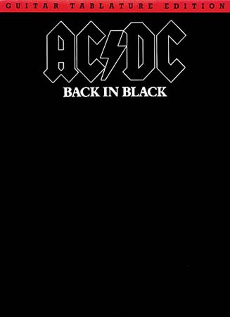 WISE PUBLICATIONS AC/DC - BACK IN BLACK - GUITAR TAB