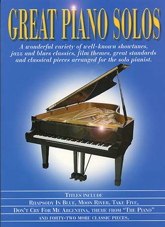 MUSIC SALES GREAT PIANO SOLOS - BLUE BOOK