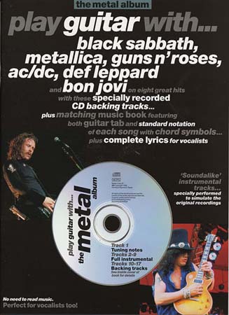 MUSIC SALES Play Guitar With - Metal Album + CD - Guitar Tab