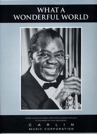 MUSIC SALES ARMSTRONG LOUIS - FORMAT WHAT A WONDERFUL WORLD - PVG