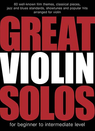 WISE PUBLICATIONS GREAT VIOLIN SOLOS - 60 PIECES