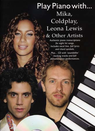 WISE PUBLICATIONS PLAY PIANO WITH MIKA, COLDPLAY, LEWIS... CD