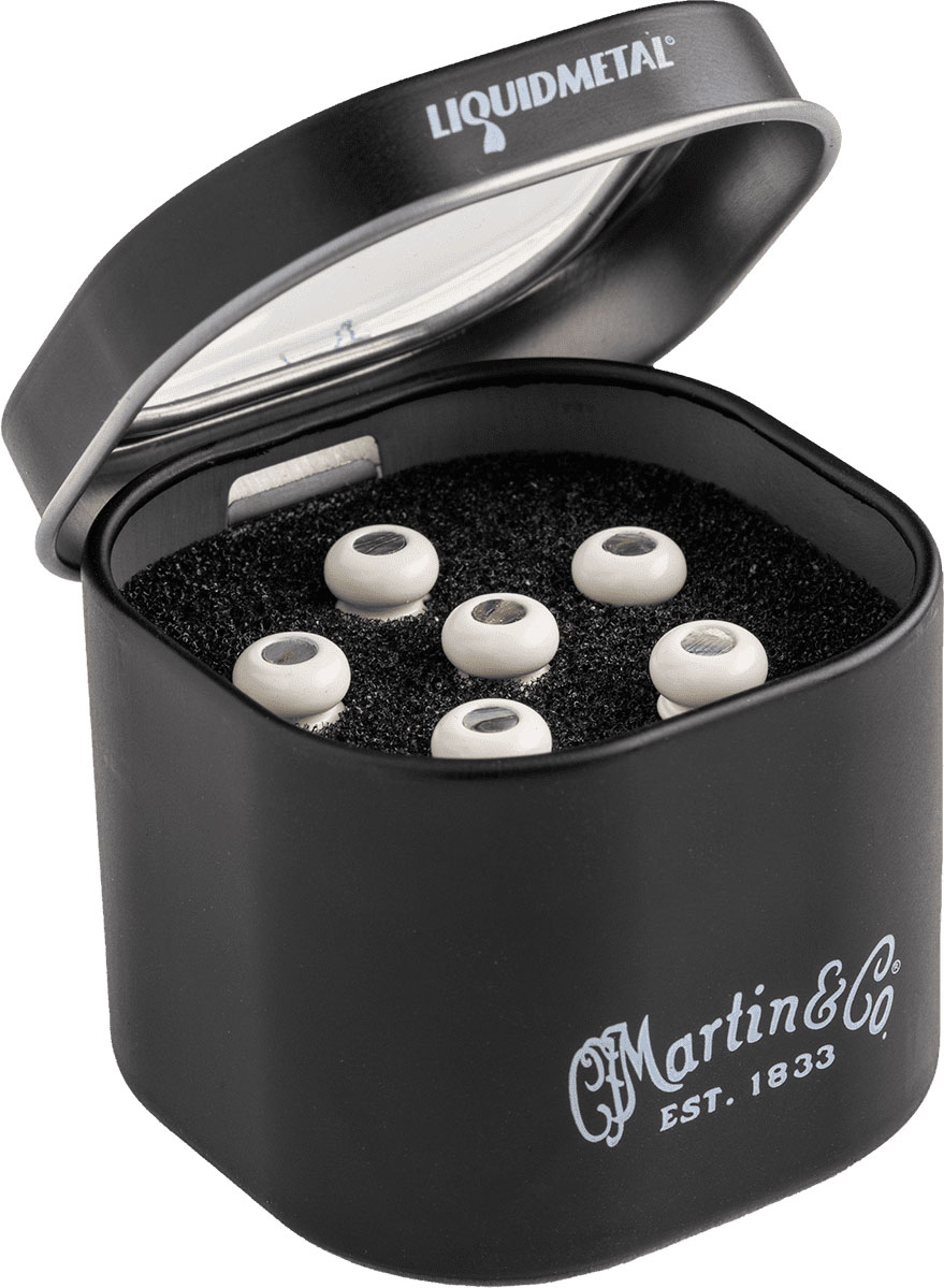 MARTIN & CO LIQUID METAL BRIDGE PINS, BONE, PAUA