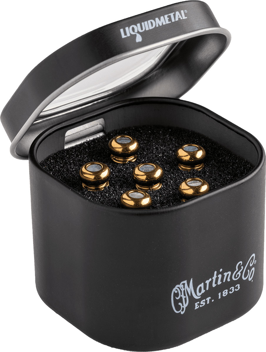 MARTIN & CO Set Chevilles Liquid Metal Gold, Paua