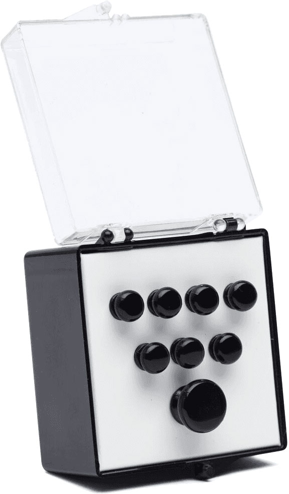 MARTIN & CO BLACK MATTE PEG SET