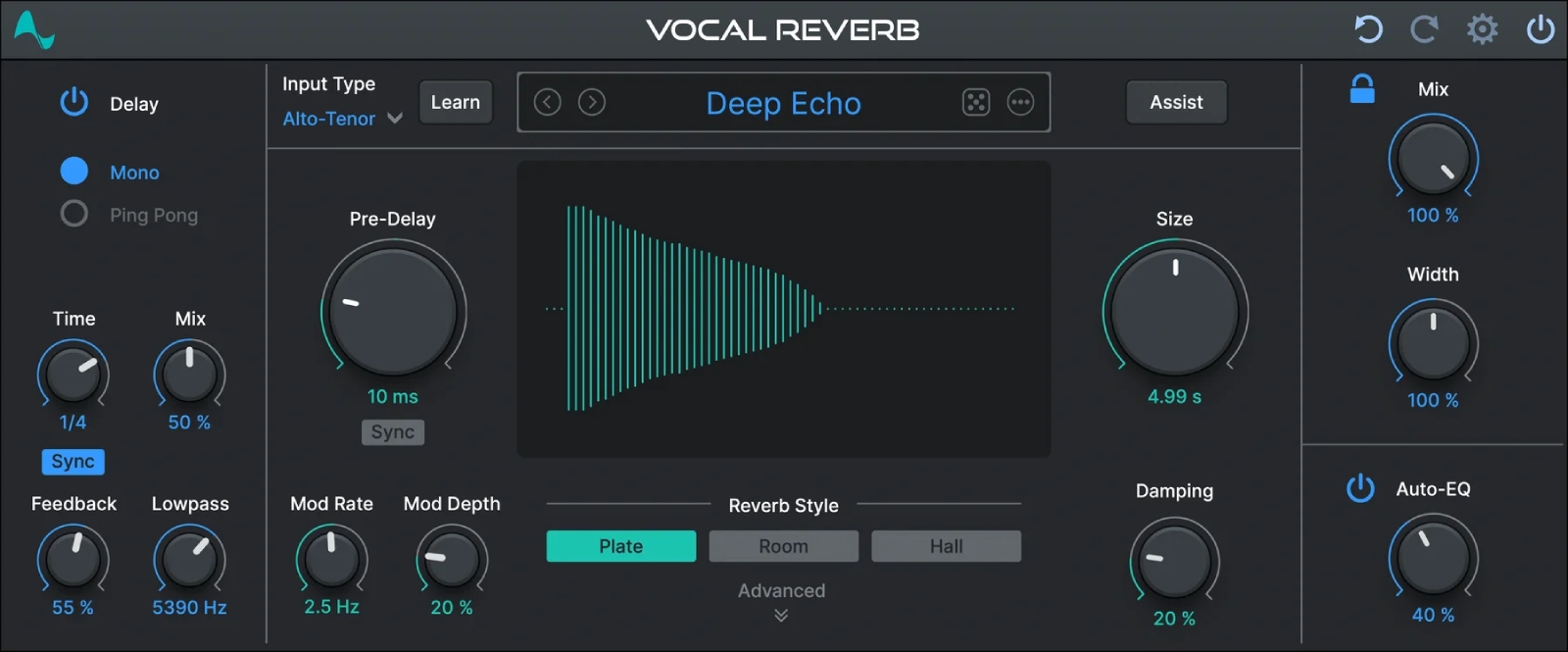 ANTARES Vocal Reverb