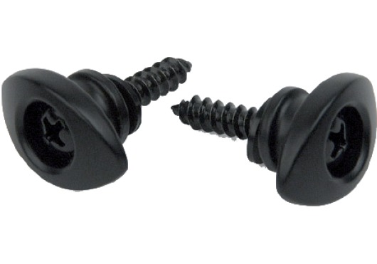 D'ADDARIO AND CO ELLIPTICAL END PINS BLACK