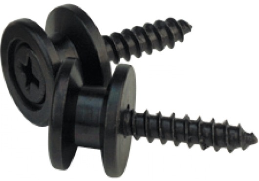 D'ADDARIO AND CO Solid Brass End Pins - Black (pair)