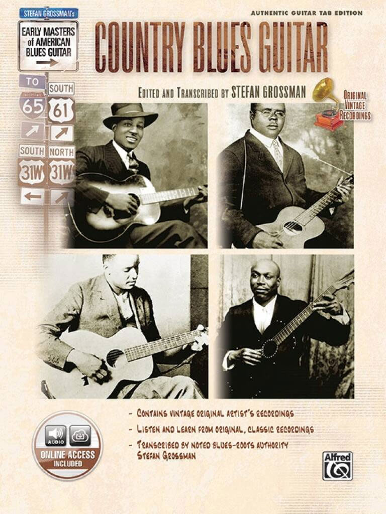 ALFRED PUBLISHING Grossman Stephen - Country Blues Guitar + Audio