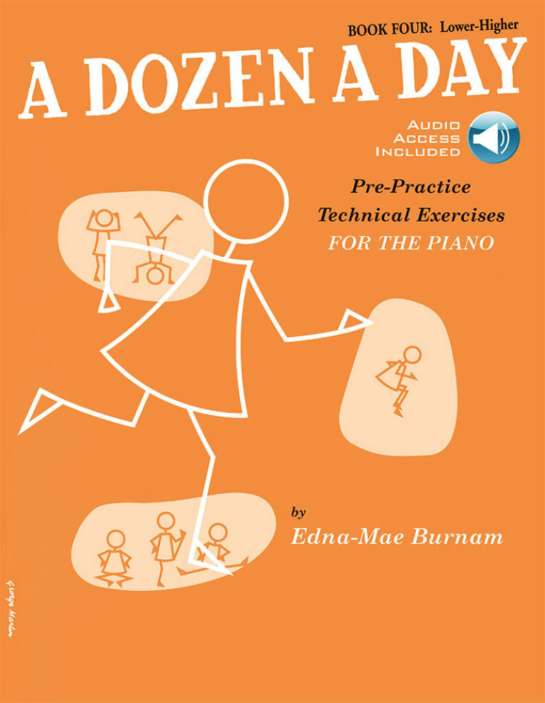 MUSIC SALES BURNAM EDNA MAE - DOZEN A DAY BOOK.4 + AUDIO