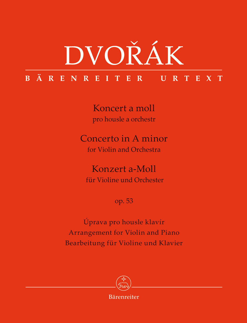 BARENREITER DVORAK - VIOLIN CONCERTO OP.53 - VIOLON & PIANO