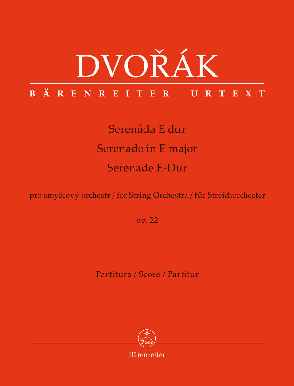 BARENREITER Dvorak A. - Serenade In E Major Op.22 For String Orchestra - Score