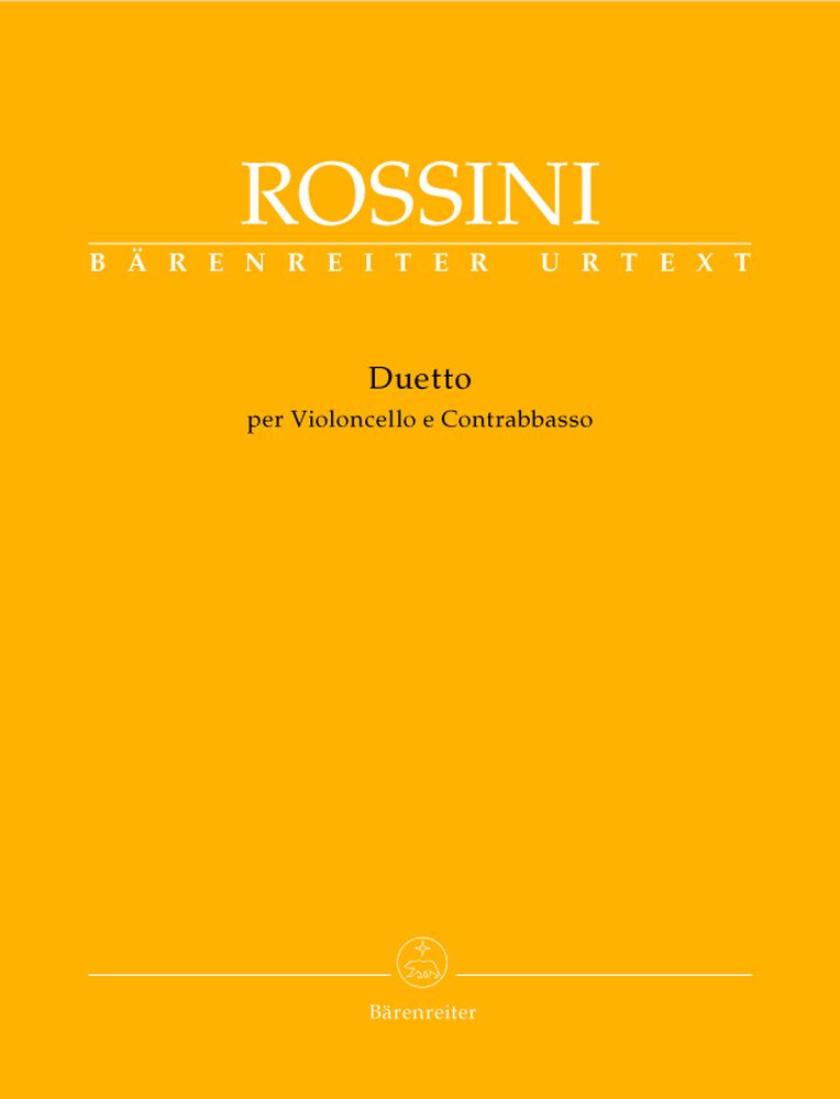 BARENREITER ROSSINI G. - DUETTO - VIOLONCELLE, CONTREBASSE