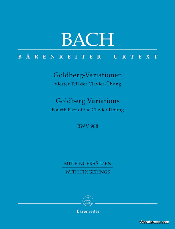 BARENREITER BACH J.S. - GOLDBERG VARIATIONS BWV 988