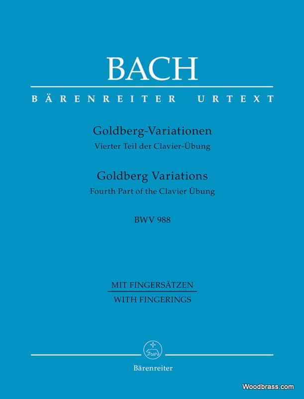 BARENREITER BACH J.S. - GOLDBERG VARIATIONS BWV 988