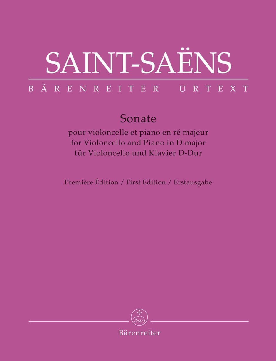 BARENREITER SAINT-SAENS C. - SONATE - VIOLONCELLE & PIANO