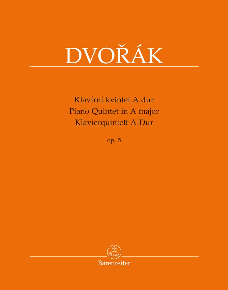 BARENREITER DVORAK A. - PIANO QUINTET IN A MAJOR OP.5