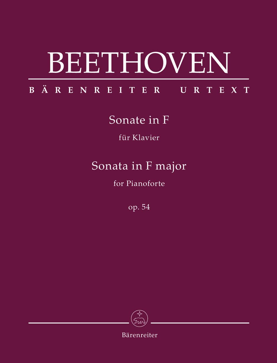 BARENREITER BEETHOVEN L.V. - SONATA IN F MAJOR OP.54 - PIANO