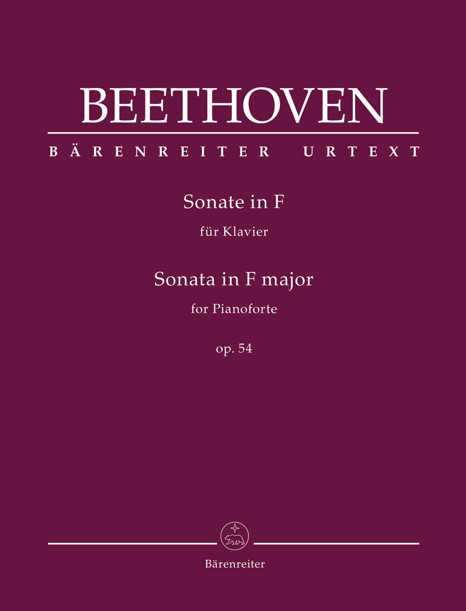 BARENREITER BEETHOVEN L.V. - SONATA IN F MAJOR OP.54 - PIANO