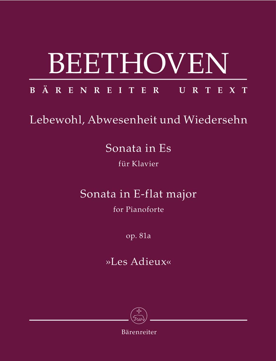 BARENREITER BEETHOVEN L.V. - SONATA IN E-FLAT MAJOR OP.81a 