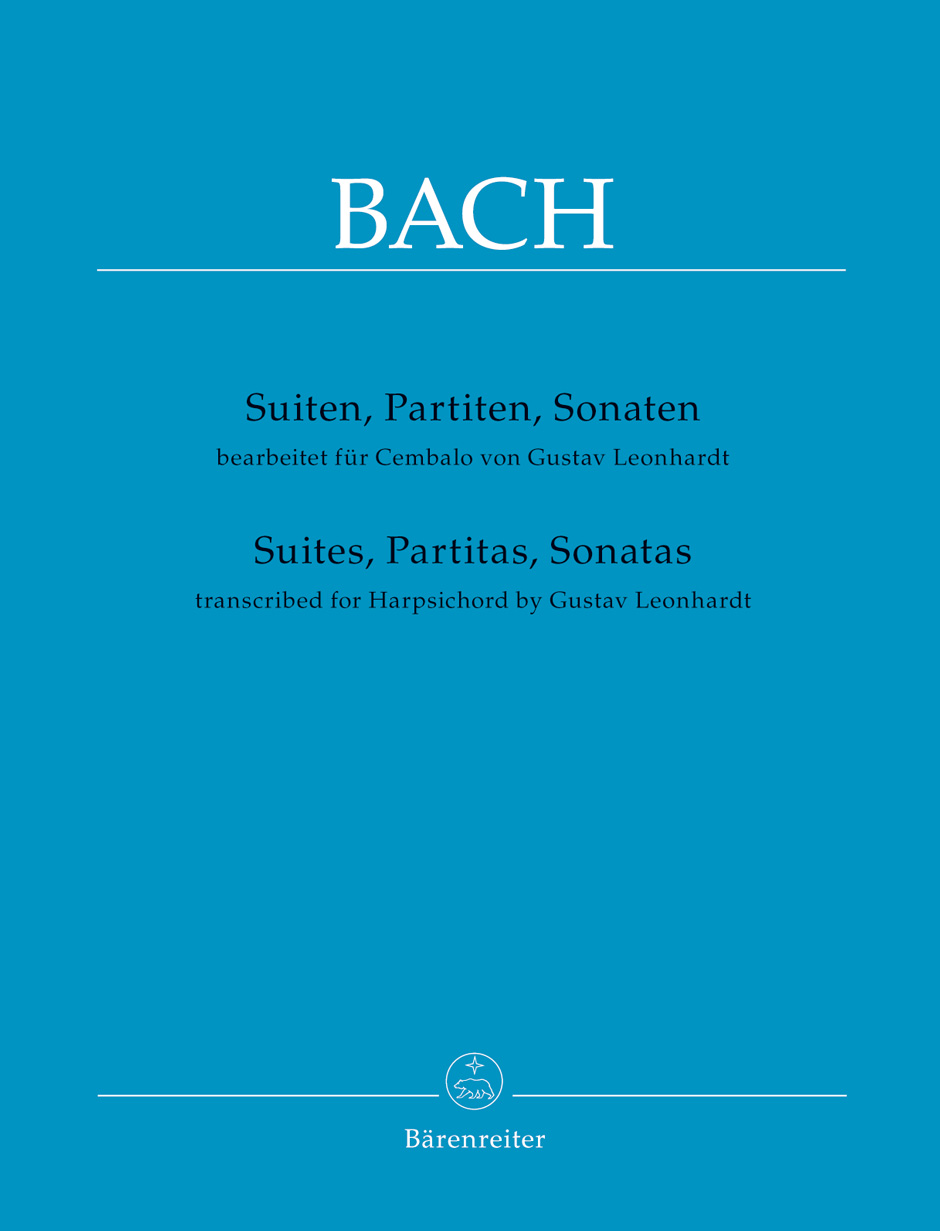 BARENREITER BACH J.S. - SUITES, PARTITAS, SONATAS - TRANSCRIBED FOR HARPSICHORD (GUSTAV LEONHARDT)