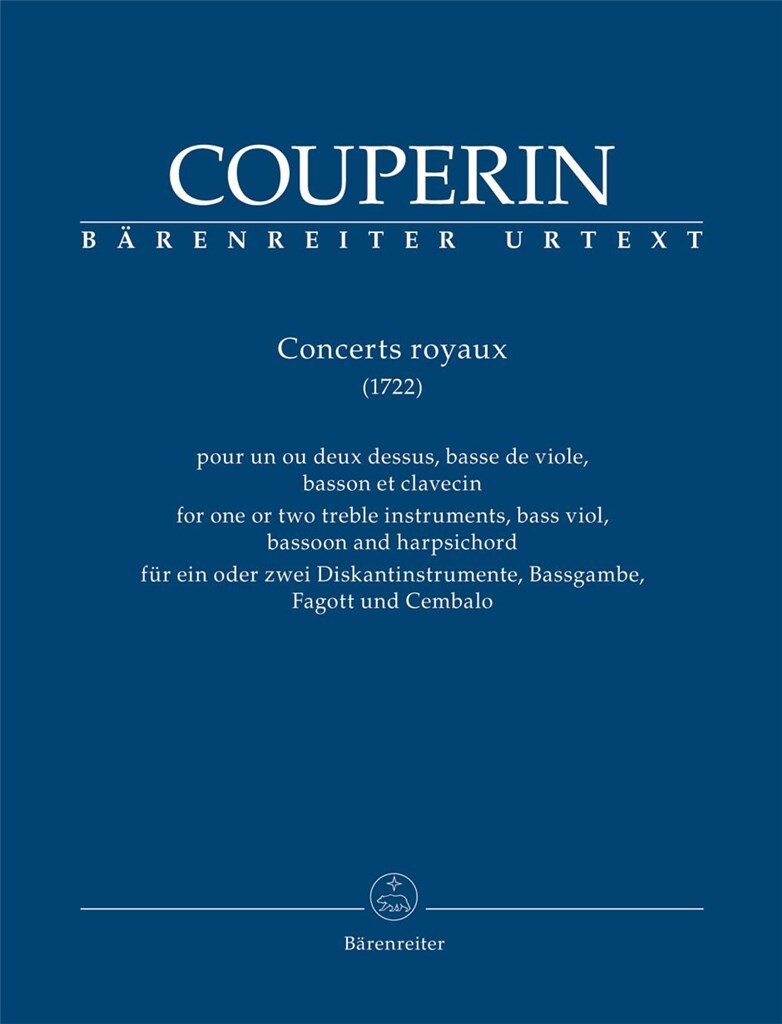BARENREITER COUPERIN FRANCOIS - LES CONCERTS ROYAUX (1722)