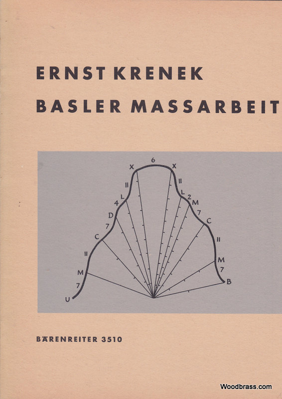 BARENREITER Krenek Ernst - Basler Massarbeit Op.173 - 2 Pianos