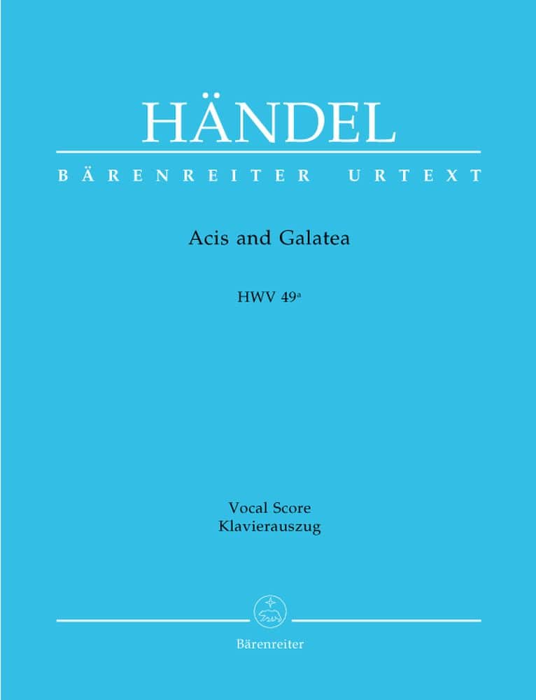 BARENREITER HAENDEL G.F - ACIS AND GALATEA, HWV 49A - 