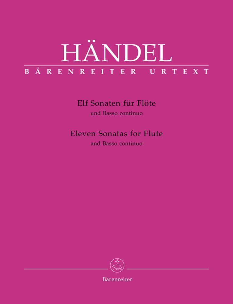 BARENREITER Haendel G.F. - Elf Sonaten - Flute et Basse Continue