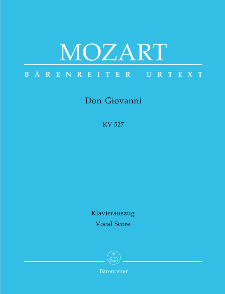 BARENREITER MOZART W.A. - DON GIOVANNI KV 527 - VOCAL SCORE
