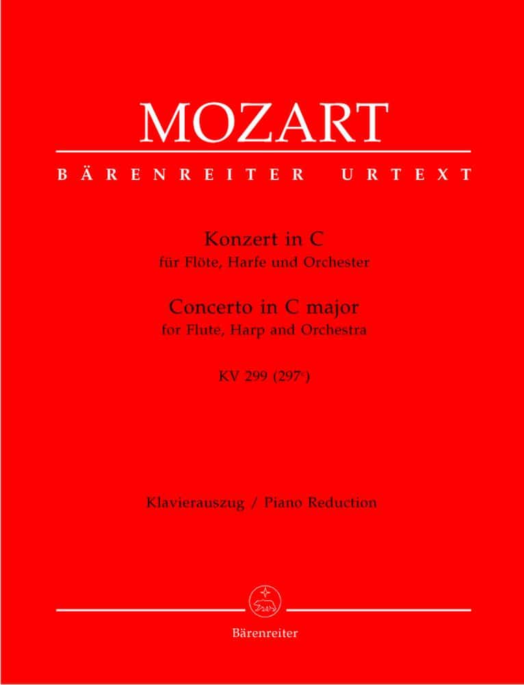 BARENREITER MOZART W.A. - CONCERTO IN C MAJOR POUR FLUTE, HARPE, ORCHESTRE KV 299 - REDUCTION PIANO