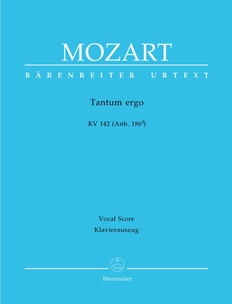 BARENREITER Moz W.A. - Tum Ergo Kv 142 (Anh. 186D) - Reduction Ch, Piano