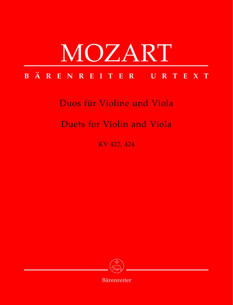 BARENREITER MOZART W.A. - DUOS KV 423, 424 - VIOLIN, VIOLA