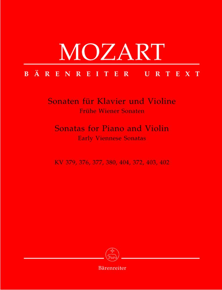 BARENREITER MOZART W.A. - EARLY VIENNESE SONATAS - VIOLIN, PIANO
