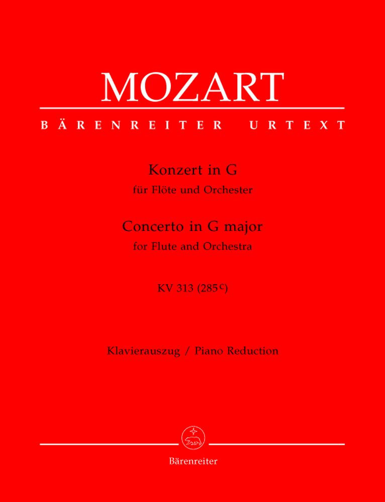 BARENREITER MOZART W.A. - CONCERTO IN G MAJOR KV 313 (285C) - FLUTE, PIANO