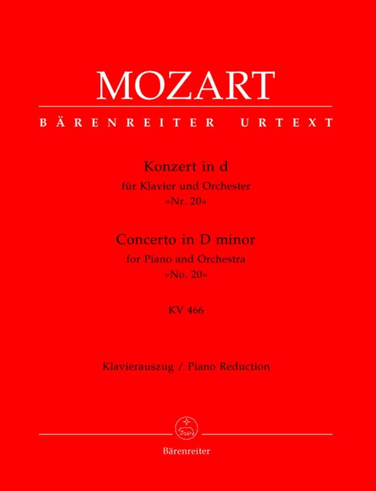 BARENREITER MOZART W.A. - CONCERTO EN RE MINEUR KV 466 - PIANO