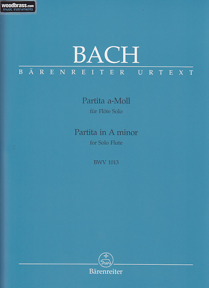 BARENREITER Bach J.S - Partita En La Mineur BWV 1013 - Flute Seule