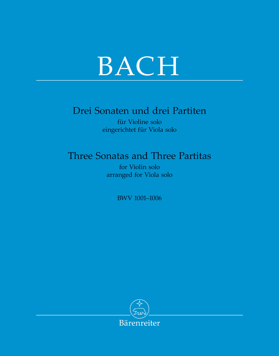 BARENREITER Bach J.S. - 3 Sonates & Partitas BWV 1001-1006 - Alto