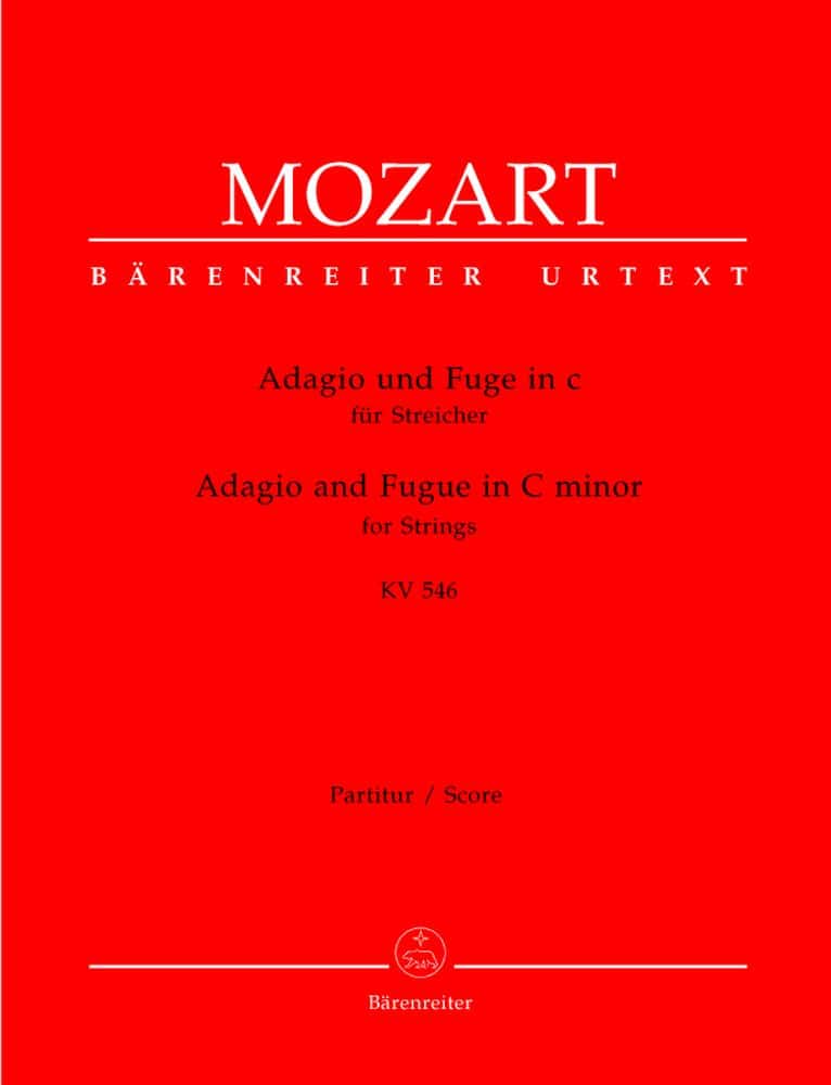 BARENREITER MOZART W.A. - ADAGIO ET FUGUE EN DO MINEUR POUR CORDES KV 546