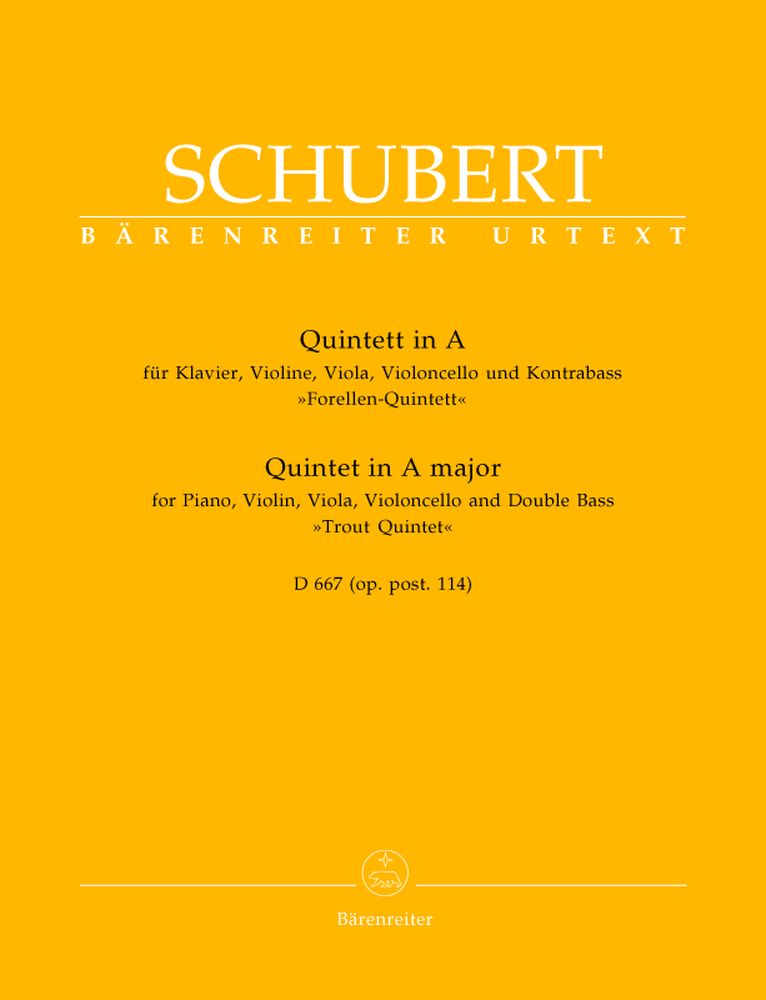BARENREITER Schubert F. - Quintette 