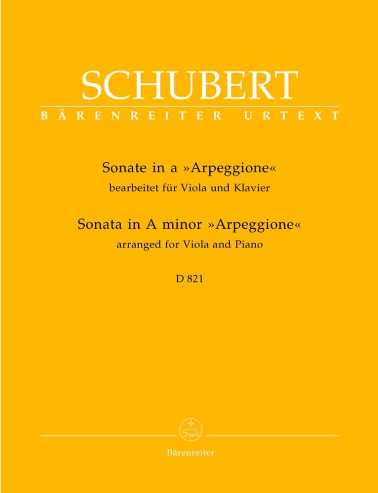 BARENREITER SCHUBERT F. - SONATE ARPEGGIONE EN LA MINEUR D 821 - ALTO, PIAN0