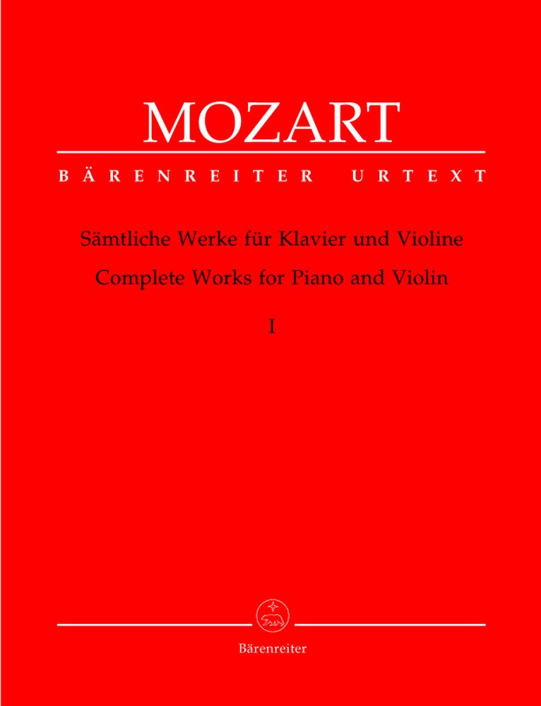 BARENREITER MOZART W.A. - SAMTLICHE WERKE I - VIOLINE, KLAVIER