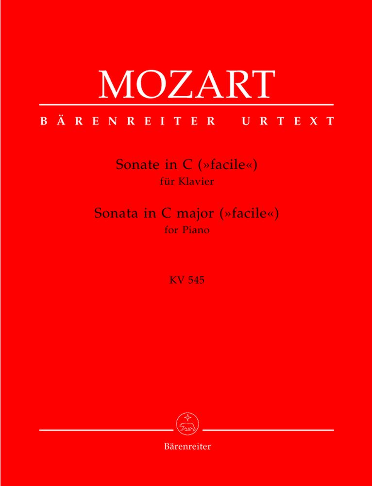 BARENREITER Mozart W.a. - Sonate 