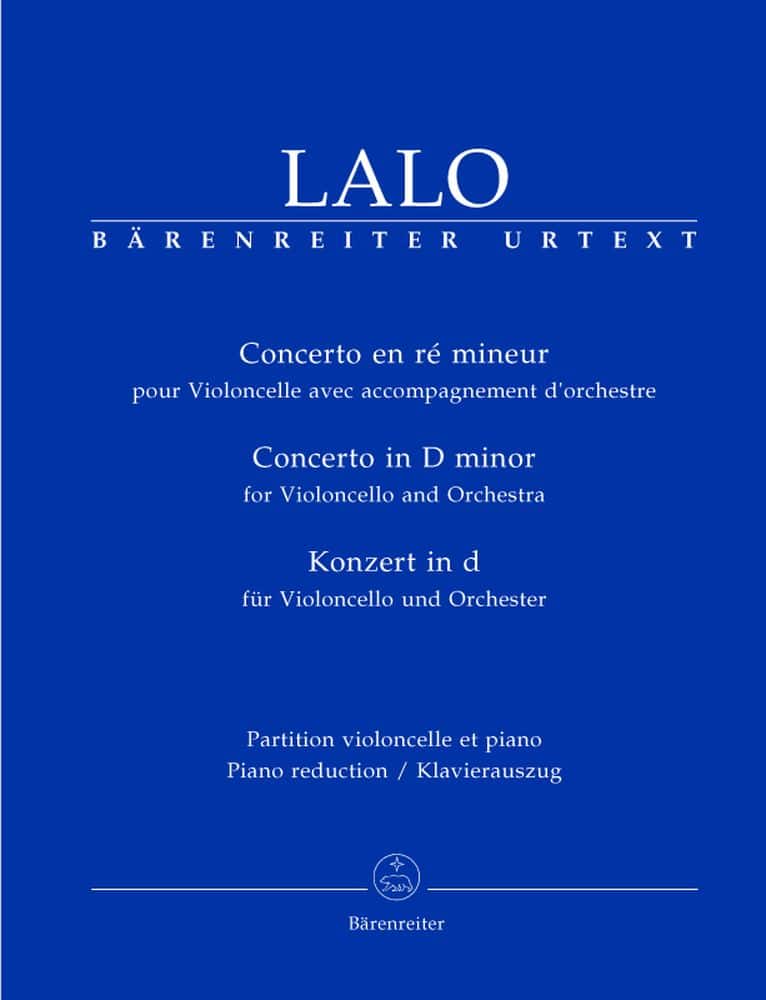 BARENREITER LALO EDOUARD - CONCERTO EN RE MINEUR - VIOLONCELLE, PIANO