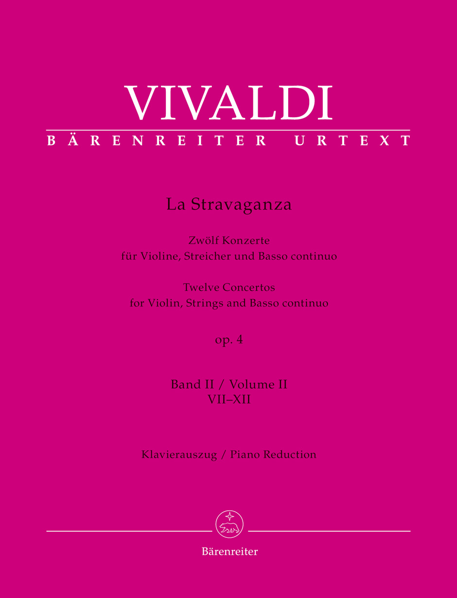 BARENREITER VIVALDI ANTONIO - LA STRAVAGANZA OP.4 VOL.2 - VIOLON & PIANO