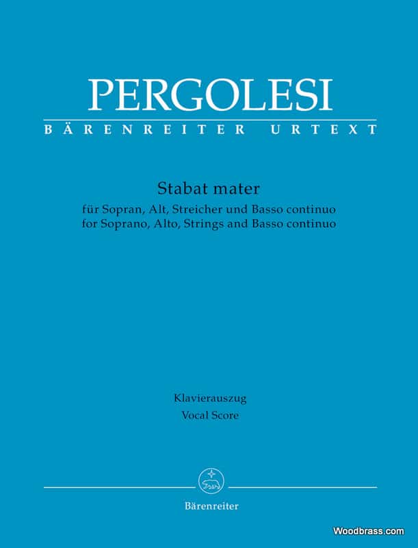 BARENREITER PERGOLESE G.B. - STABAT MATER - VOCAL SCORE 