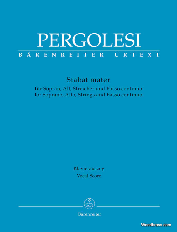 BARENREITER PERGOLESE G.B. - STABAT MATER - VOCAL SCORE 