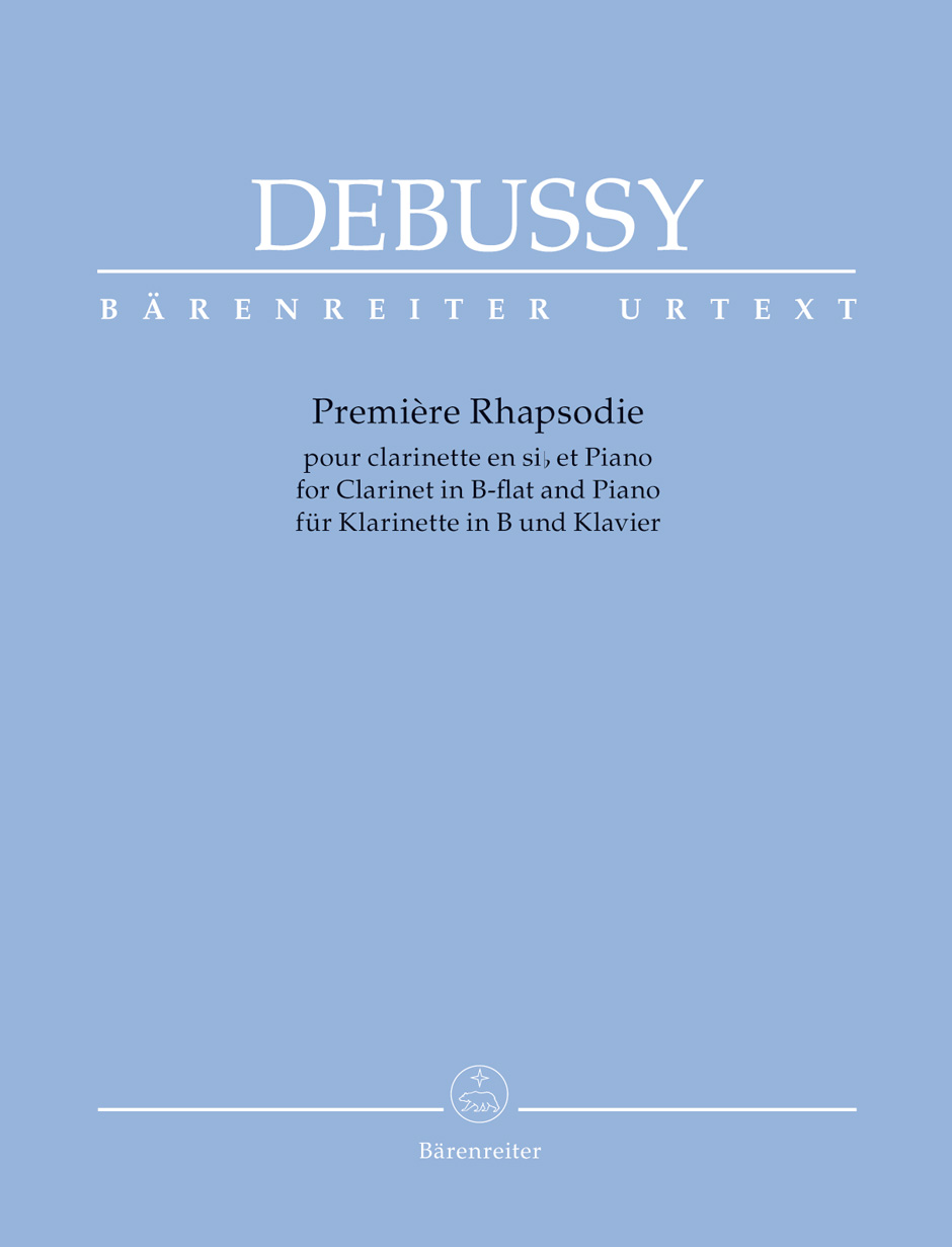 BARENREITER DEBUSSY CLAUDE - PREMIERE RHAPSODIE POUR ORCHESTRE AVEC CLARINETTE PRINCIPALE EN SI - CLARINETTE & P